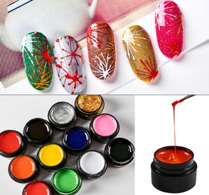 Gel de araña para uñas, 5ml, delineador elástico para decoración de uñas, dibujo de flores, pintura en Color, Gel remojo creativo, puntas de barniz de araña, manicura 8482064