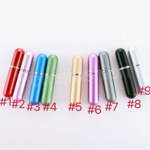 5 ml Parfum Verstuiver Fles Draagbare Mini Aluminium Hervulbare Spray Parfum Flessen Make-Up Containers Voor Reiziger C222