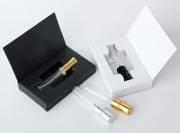 5 ml parfumfles met doos, gegalvaniseerde aluminium spuitmond spuitspray, reizen draagbare proefpakket subpakket 2021