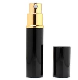 5ML Parfum Spray Flessen Mini Draagbare Hervulbare Parfum Verstuiver BlackGold Kleur Geurfles Mode Cosmetische Containers Voor Reizen Klassieke