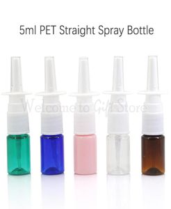 Bouteille de pulvérisation droite en PET de 5ml, bouteille en plastique, sous-bouteille de liquide cosmétique, outil d'emballage, outil de pulvérisation vertical, pulvérisation nasale DN0485853781