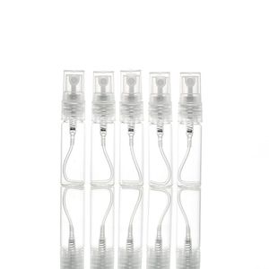 Bouteille de parfum en verre en plastique de 5 ml, bouteille de pulvérisation vide Refilable, petit atomiseur de parc, échantillon de parfum Gijin