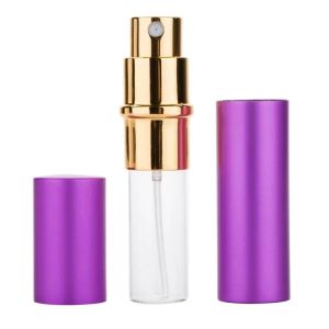 Mini botella de perfume recargable de aluminio portátil de 5 ml con pulverizador Envases de maquillaje vacíos con atomizador para viajero ENVÍO RÁPIDO BJ