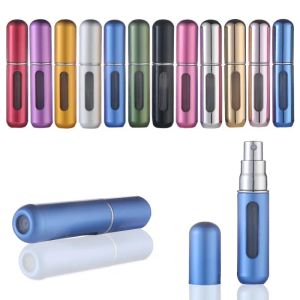 Mini botella de Perfume recargable portátil de 5ml con bomba de aroma en aerosol, envases cosméticos vacíos, botella atomizadora para herramientas de viaje