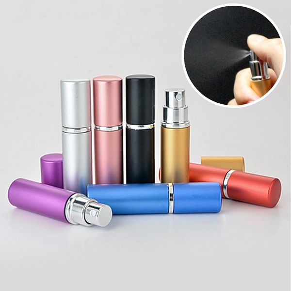 Mini bouteille de parfum rechargeable portative de 5ML avec la pompe de parfum de jet