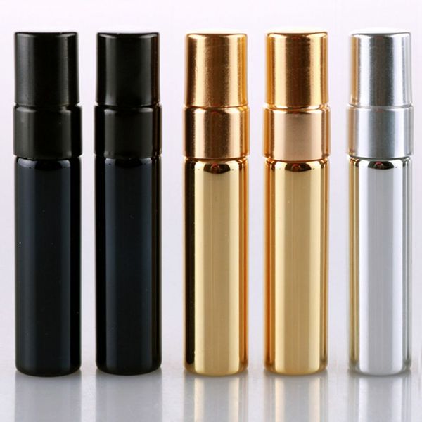 5 ml rechargeables portables mini bouteilles de parfum voyageur en aluminium vaporisateur atomiseur vide parfum pulvérisation atomiseurs conteneur outils or/argent/noir