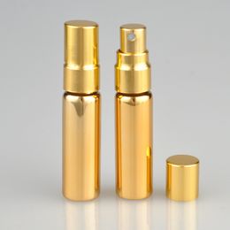 5 ml zilver goud uv glas spuitfles parfum verstuiver aroma essentiële olie verpakking fles hoge kwaliteit