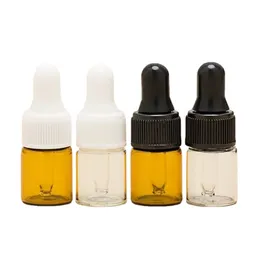 Mini botellas cuentagotas de aceite esencial de vidrio ámbar de pequeña capacidad de 5ML, cuentagotas vacío rellenable, Perfume, loción líquida cosmética, contenedor de almacenamiento de muestra