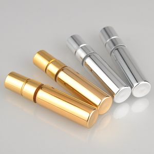 5 ml spuitfles hoge kwaliteit UV draagbare glas parfumfles met aluminium lege cosmetische buis voor reiziger