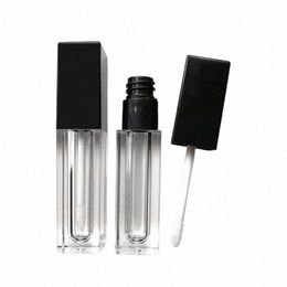 5 ml Vierkante Plastic Transparant Clear Make-Up Tool Lipgloss Lip Glazuur Flessen Cosmetische Lippenstift Lippenbalsem Ctainer Accories t3lu #