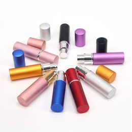 Flacon pulvérisateur métallique torsadé de 5ml, en aluminium, Portable, rechargeable, atomiseur de parfum, Mini bouteilles de poche pour accessoires de voyage