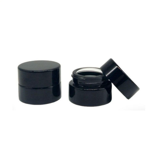 5 ml UV Bescherming Zwart Gehard Glazen Pot Fles Food Grade Non Stick Geen Lek Wax Dab Extracten Concentraat container