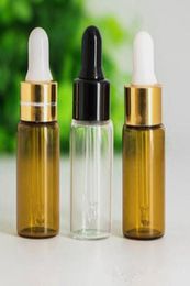 5ml vape jus flacon compte-gouttes en verre ambre couleur claire petit échantillon bouteille en verre pour eliquid huile essentielle cosmétiques emballage3357242