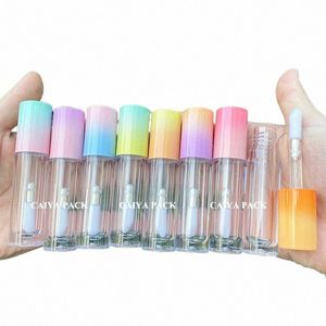 5 ml Groothandel Lege Lipgloss Buizen Gradiënt Roze DIY Plastic Leuke Vloeibare Lipstick Ctainer Ronde Lipgloss Monster Fles 19Za #