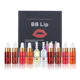 5 ml X 10 pièces BB sérum à lèvres ensemble adultes rapide efficace teinture semi-permanente hydratant longue durée traitement nourrissant beauté 240311