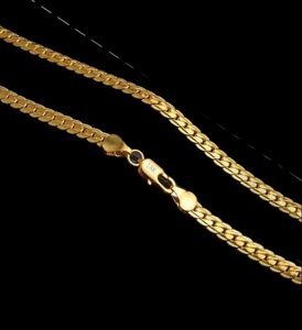 5 mm 18K Gold Ploated Chains Men S Hiphop 20 inch ketting kettingen voor dames s Fashion Hip Hop Jewelry Accessories Party Gift9605654