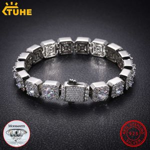 5 mm-6,5 mm Vvs1 Couleur D Moisanite Chaîne Hommes / femmes Bijoux hip hop Bracelet Sier Sier pour cadeaux