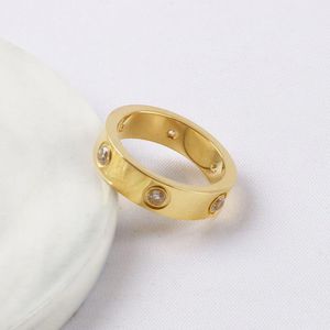 5 mm 6 mm titanium en acier argent amour anneau hommes et femmes bijoux en or rose pour les amants couples de couples Gift avec un gros foret
