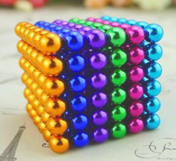 Boules de 5mm aimant néodyme sphère 216 pièces ensemble aimants créatifs imanes magique forte NdFeB balle colorée Buck Cube amusant Puzzle9078780