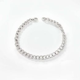 5 mm Vendre à chaud 925 STERLING Silver CZ Diamond Diamond Cuban Chain Collier Miami Link pour les femmes