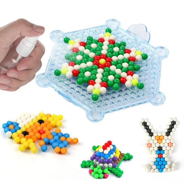 5mm perles d'eau magiques 3D bricolage pour enfants Puzzle enfants apprentissage et jouets éducatifs garçons filles cadeaux Montessori Aquamosaic ensemble 240129