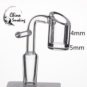 Enail à quartz à fond épais de 5 mm pour bobine de chauffage de 20 mm Bol à fumée de 4 mm Bangers électroniques sans dôme avec crochet