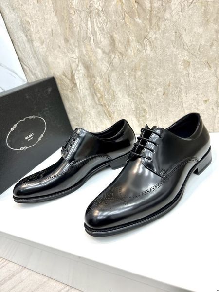 5model hommes en cuir véritable Oxford confortables chaussures habillées de créateur originaux à lacets formel affaires décontracté quotidien Derby chaussures pour homme