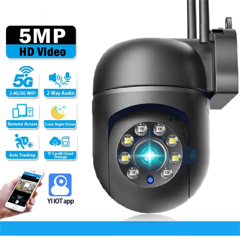 5MP 8MP 1080P 4K 5G Wi -Fi IP PTZ Superance Security Baby Baby Audio Monitor Авто -отслеживание человека. Цветное ночное видение