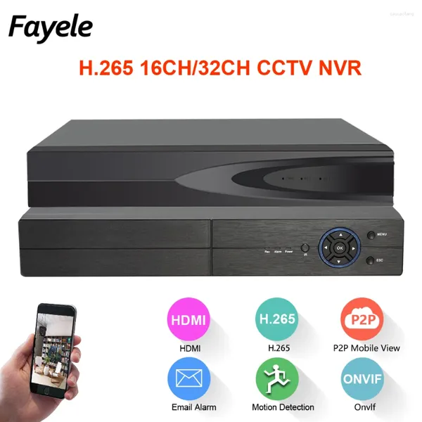 5MP 8MP 16CH 4K NVR 32CH SURVEILLANCE ARRIFICATION ARRIFICATION P2P MOBILE View Humanoid Motion Detection P6Slite Téléphone Accès