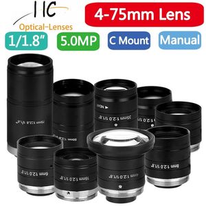 5MP F20 118 inch C-vatting Handmatige irislens 4 mm 6 mm 8 mm 12 mm 16 mm 25 mm 35 mm 50 mm 75 mm Vaste focus Lichtgewicht Machine Vision 231226