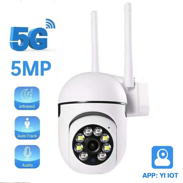 5MP YI IOT 5G 2,4G cámara PTZ con Wifi uso interior cámara de vigilancia de seguimiento automático Color visión nocturna Monitor de bebé Mini cámara