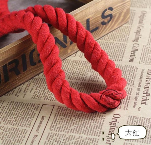 Cuerda de algodón de 5MTR, cuerda de tres hilos, faja artesanal, cordones gruesos de algodón para decoración hecha a mano, 20mm7094226