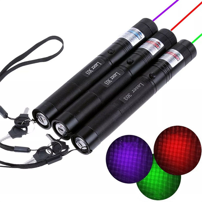 5 MW 532nm Groene Laser Sight USB Lading Laser 303 Pointer Licht Krachtige Instelbare Focus Lazer laser Pen Brandende