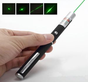 5MW 532NM Green Light Beam Beam Laser Pointers stylo pour SOS Montage Night Hunting Teaching Meeting PPT