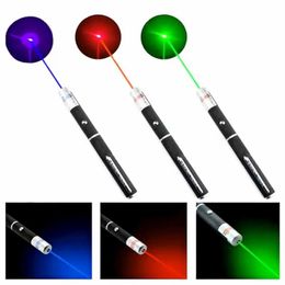 5mW 532nm Vert Rouge Lumière Laser Pointeurs Laser Stylo Faisceau Pour SOS Montage Nuit Chasse Enseignement Cadeau De Noël Opp Paquet