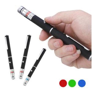 5MW Laser Pointer Pen Party voorkeur buitenkamperen Onderwijsconferentie Leveringen Funny Cat Toy Creative Gifts 3 Colors