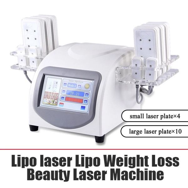 Machine de beauté pour brûler les graisses, Laser Lipo 5Mw, 88 Diodes, lipolyse, 14 coussinets, amincissant, perte de poids, 566