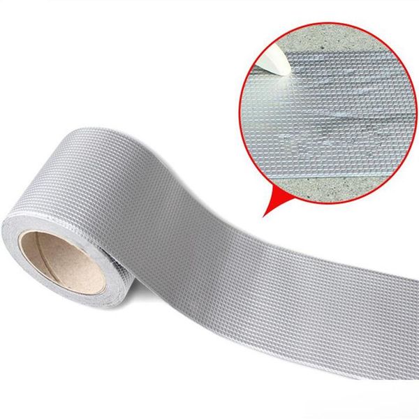 5mx5cm Papel de aluminio fuerte Reparación de caucho de butilo Cinta de sellado Tubería Piso de vidrio Techo Ventana Pared Sellador adhesivo impermeable Q190610287Z