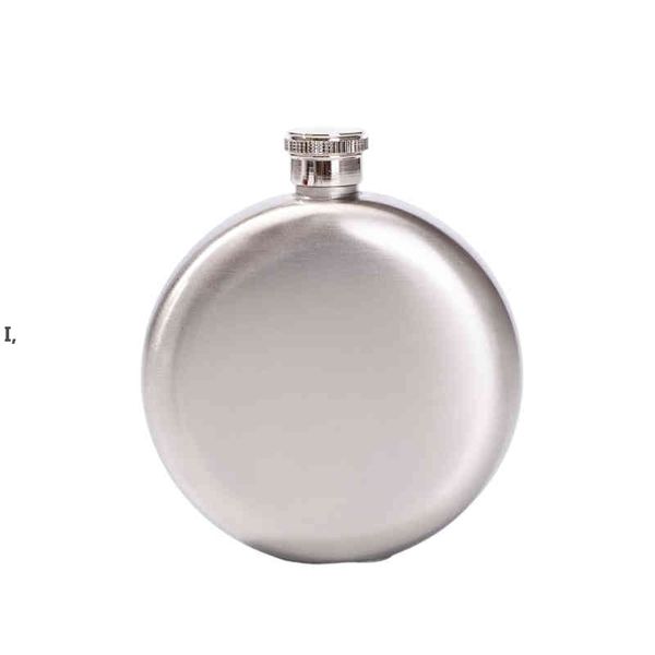 5OZ Portable Round Whisky Flask Alcool Hip Flacons Drinkware Accessoires Bouteille de Vin Russe Liqueur Pot Bar Fournitures de Voyage RRA12486