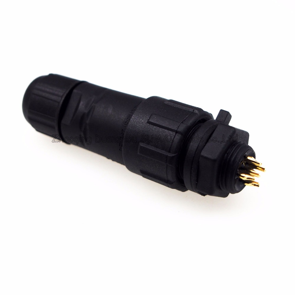 5P M14 Waterproof connector 5 Pin contacts panel type IP68,aviation plug,Waterproof Adapter for LED ect.