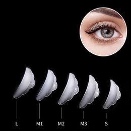 5PAIERS AHELASH Eyelash Injerto de silicona permanente almohadilla de elevación de pestañas reutilizables accesorios de extensión 3D amplia herramienta de belleza