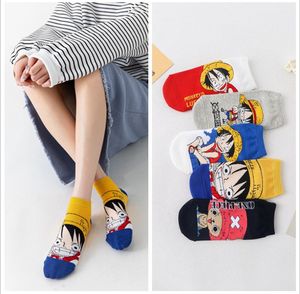 5 par/lote moda novedosa calcetines clásicos de dibujos animados para mujeres calcetines divertidos de algodón suave fresco lindo Animal Harajuku Casual calcetines cortos para niñas