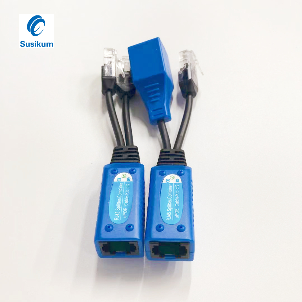 5 Paare/Los RJ45 Splitter Combiner uPoe-Kabel-Set mit 2 POE-Kameras verwenden EINEN LAM RJ45-Kabel-POE-Switch-Injektor