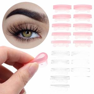 5pairs Accessoires de maquillage Silice Eyel Perm Pad Outils applicateurs réutilisables Silice Eye Patch Ours Oreilles Eyel Kit de levage I5pn #