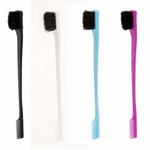 5pc Beauty Double côté bord Brosse de contrôle de peigne à cheveux pour le salon Salon Couleur aléatoire