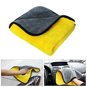 5 pc soins de voiture polissage serviettes de lavage en peluche microfibre lavage séchage serviette forte épaisse peluche Polyester Fiber chiffon de nettoyage