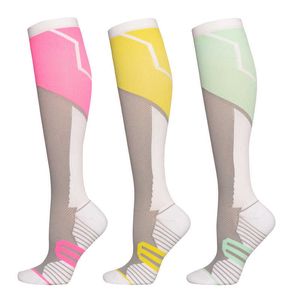 5PC Chaussettes Bonneterie Nylon Hommes et Femmes Sweat Absorbant Chaussettes De Pression Stretch Compression Vélo Chaussettes Long Sac Tendance Personnalisé Bas Z0221