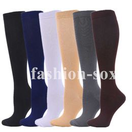 5 -st sokken kousen runnen nieuwe compressie sokken medische verpleegkousen knie hoog fit voetbalvoetbal spataderen zwangere vrouwen sokken z0221