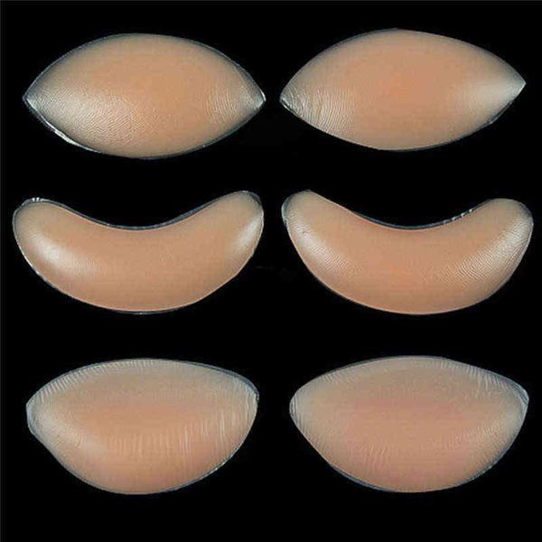 5 UNID Mujeres Sexy Sujetador de Silicona Gel Inserciones Invisibles Para Vestido Bikini Traje de Baño Almohadillas de Pecho Push Up Sujetador Insertar Inserciones de Mejora de Senos Y220725