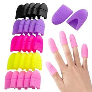 5pcnail Polish Clip tremper hors silicone Cap UV Gel Remover Wraps Dégâtres Conseils plus propres